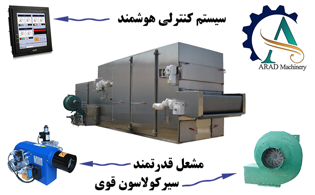 دستگاه خشک کن تونلی خشک کن تونلی آراد ماشین